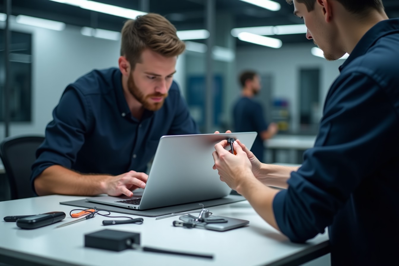 Premium ultrabook repair technician at work in Sharjah