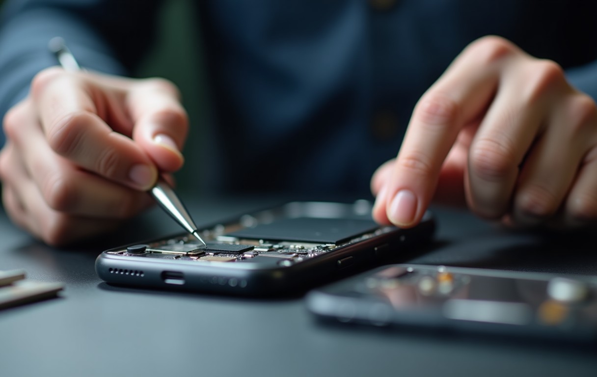 iPhone Back Glass Replacement in Sharjah process