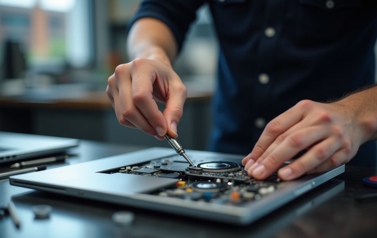 MacBook Battery Replacement in Sharjah process