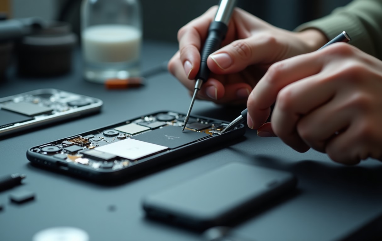 iPhone Camera Repair in Sharjah process