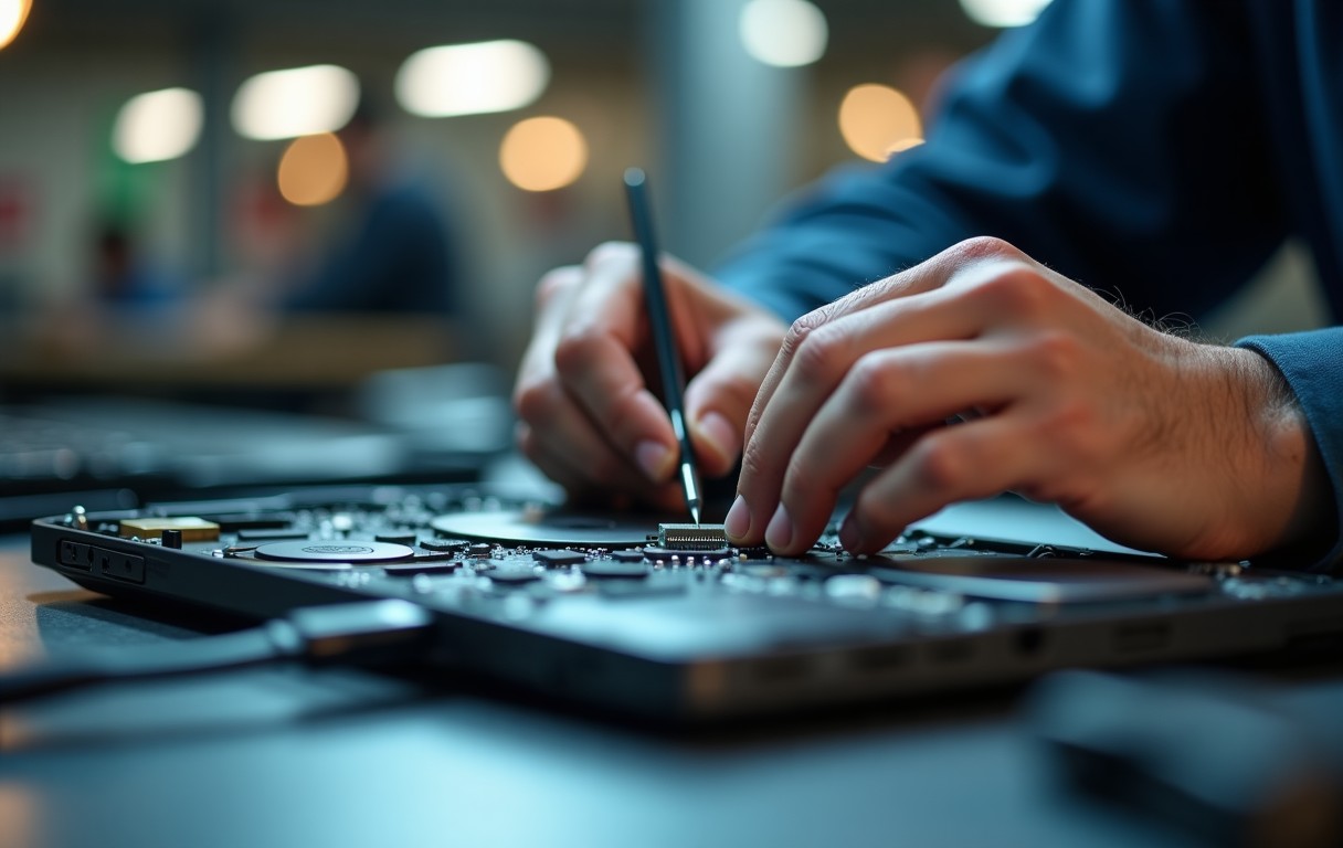 Laptop Charging Port Repair in Sharjah process