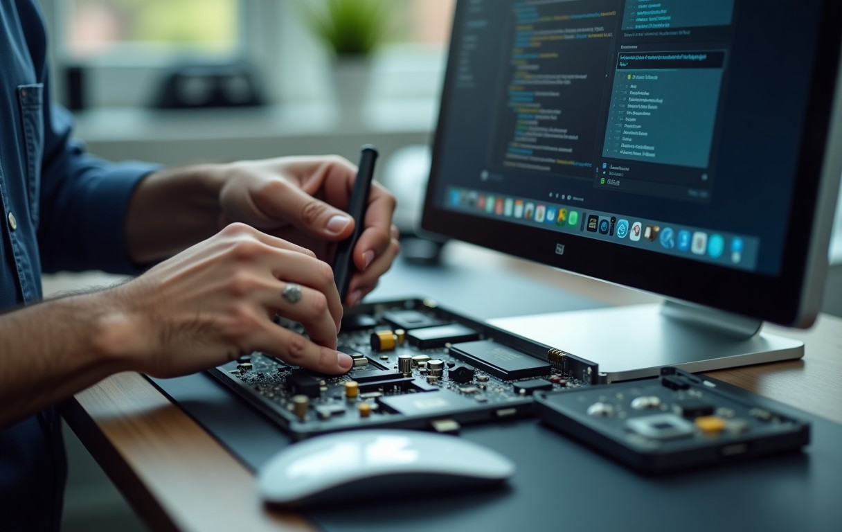 iMac Logic Board Repair in Sharjah process