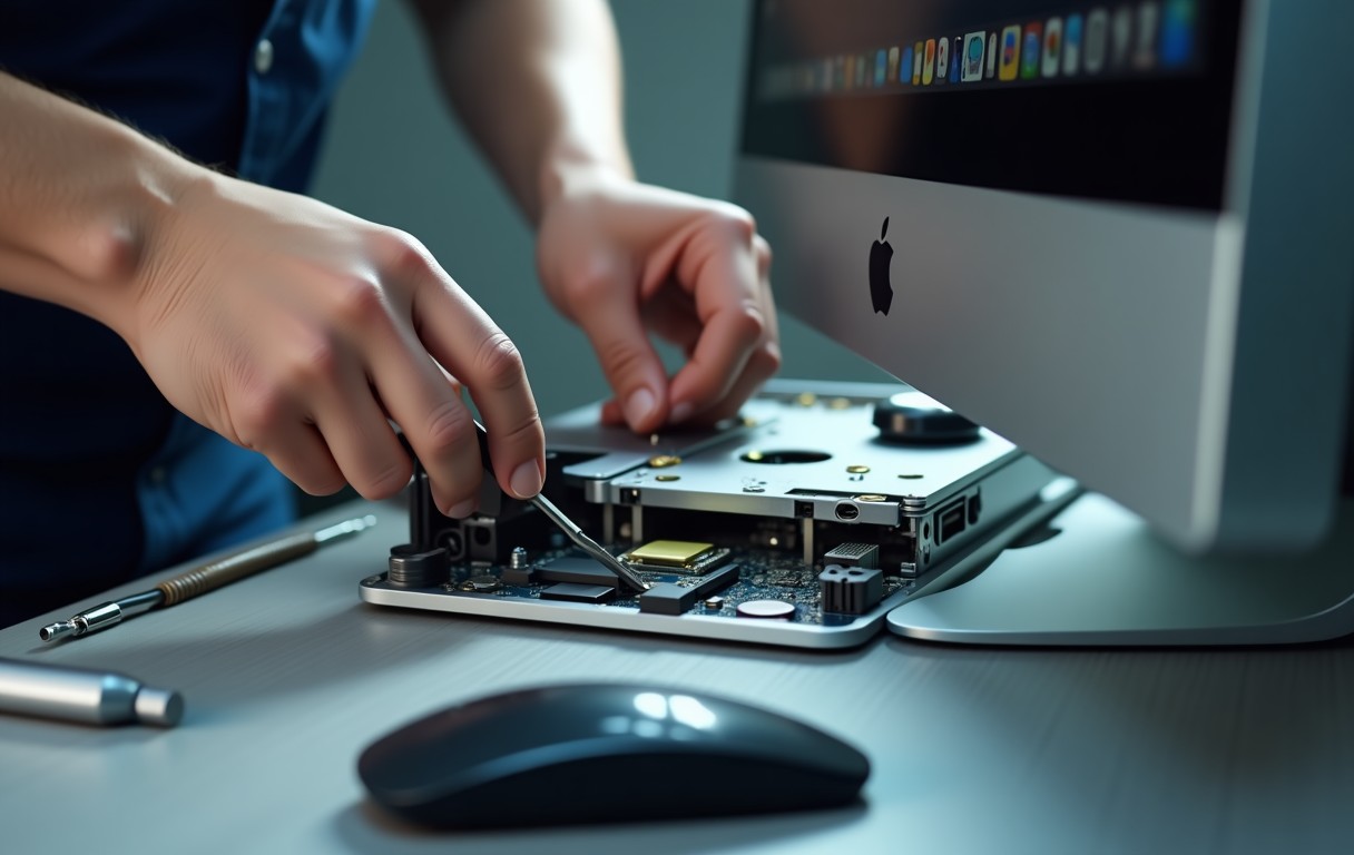 iMac Power Supply Repair in Sharjah process