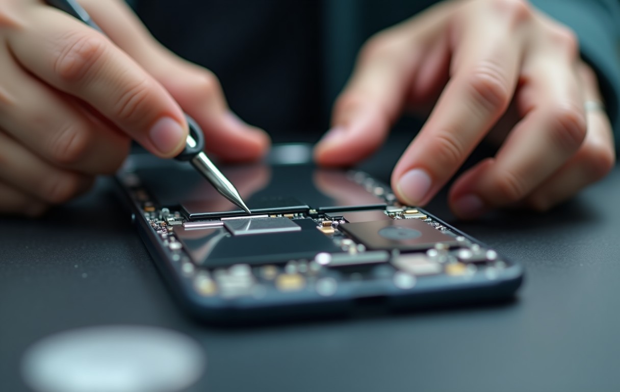 iPhone Speaker Repair in Sharjah process