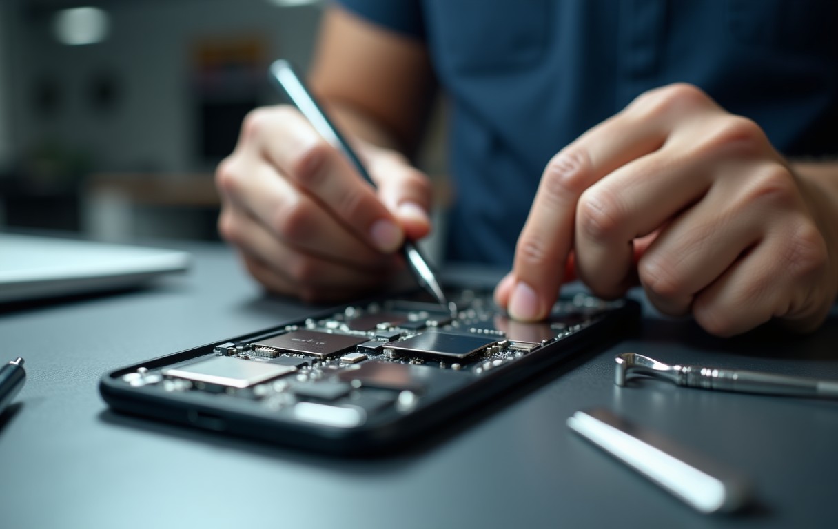 iPhone Water Damage Repair in Sharjah process