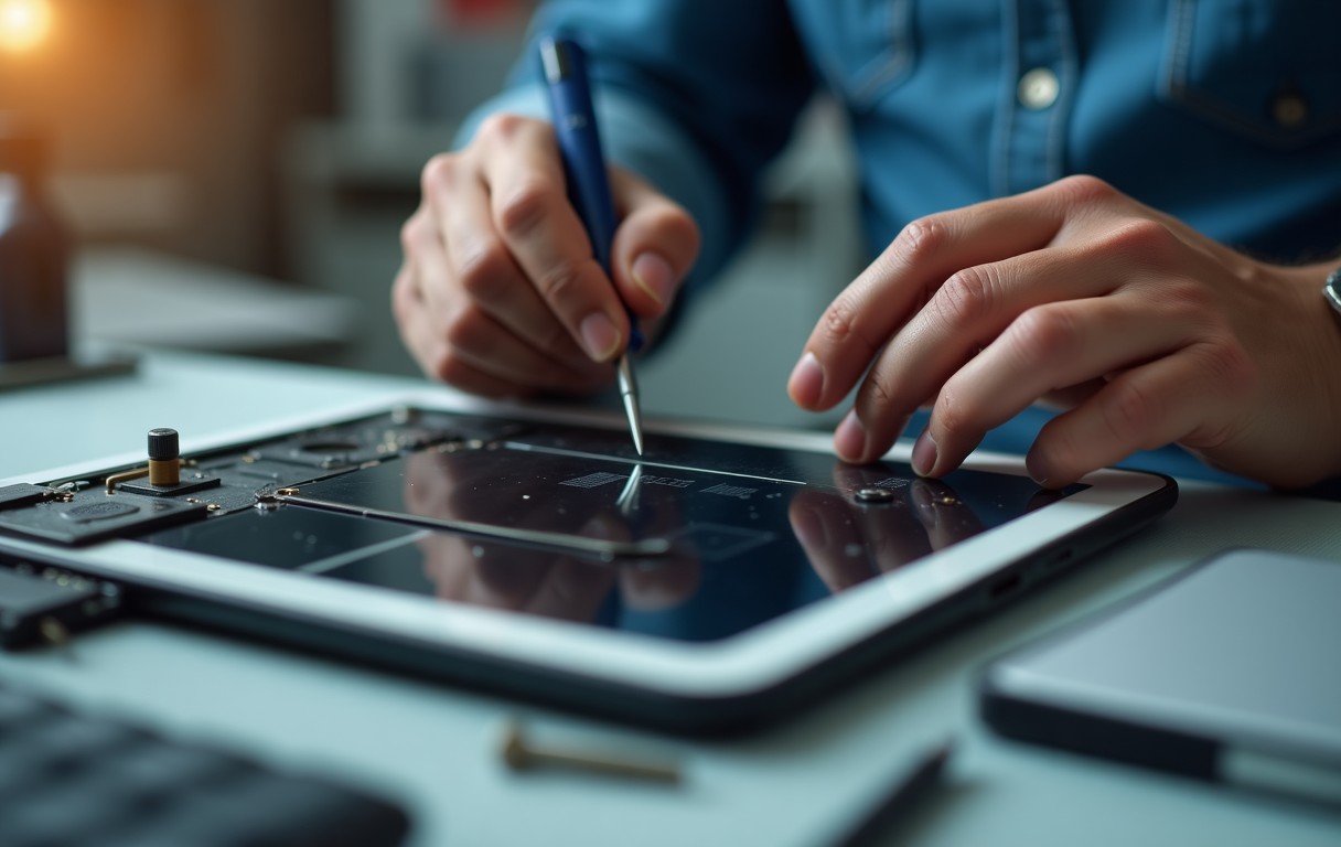 Tablet Water Damage Repair in Sharjah process